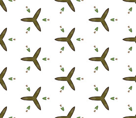 Geo Surface. Endless Repeat Painting. 