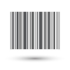 Simple lines bar code. Barcode icon template