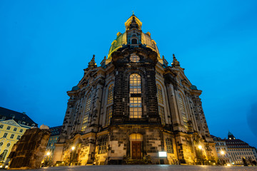 Fototapeta premium Amazing architecture in Dresden in the evening