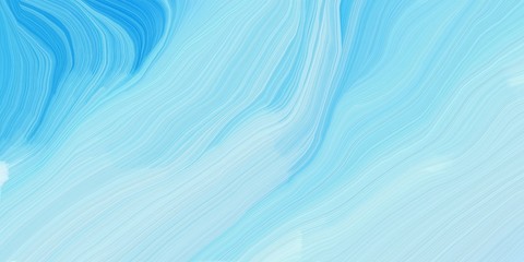 background graphic with modern waves background illustration with powder blue, pale turquoise and dodger blue color