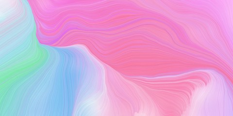 Obraz premium background graphic with curvy background design with pastel magenta, powder blue and sky blue color
