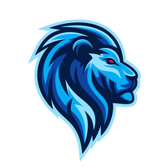 Lion sport e-sport mascot gaming logo template