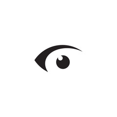 Eye icon logo design vector template
