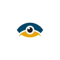 Eye icon logo design vector template