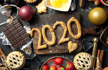 2020 happy new year baking