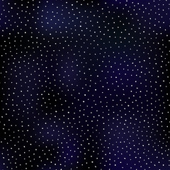 Night sky with stars seamless pattern.