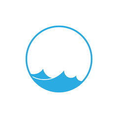 simple motion waves geometric circle design symbol vector