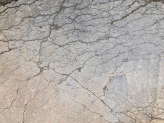 Cracked concrete texture closeup background