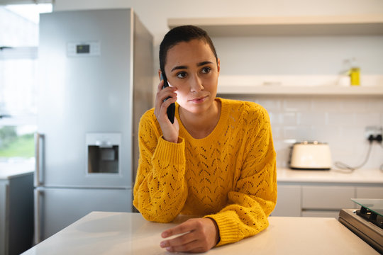 Woman relaxing at home