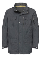 Outdoor coat for men on mannquin isolated