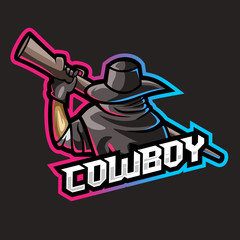 Cowboy killer mascot logo awesome