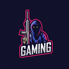 Killer sport e-sport mascot gaming team logo vector premium © amrikhsn