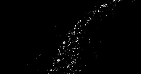 Abstract black flow . Oil Fluid texture on the black background. 3D rendering