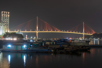 Fototapeta na wymiar Ha Long Bay At Night