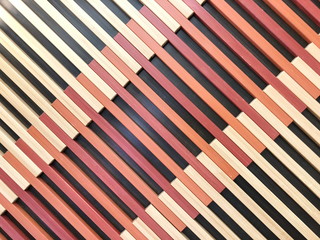 Chinese traditional style wooden wall red and brown color.Close Up.