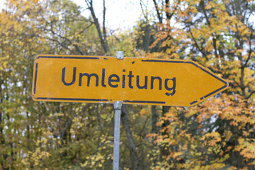 Umleitung nach rechts