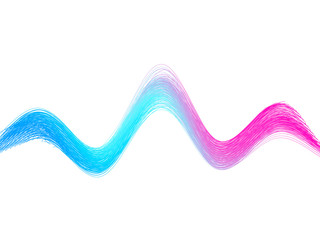 Blue and pink neon abstract molecular connection. Vector illustration for poster or banner