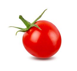 Cherry tomato isolated on white background with clipping path