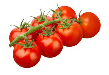 Tomato isolated on white background with clipping path