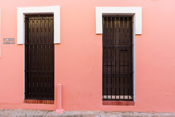 Colorful photo of a window in Old San Juan Puerto Rico