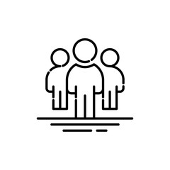 Business People Outline Vector Icons. Simple illustration.