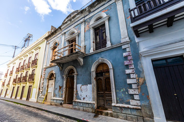 Obraz premium Old San Juan Historic Building Facade