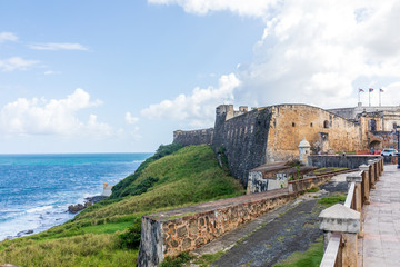Fototapeta na wymiar El Morro Fort Old San Juan Puerto Rico