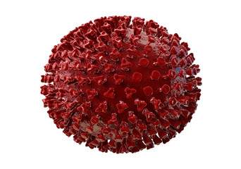 Influenza virus, flu virus, medically accurate 3D illustration