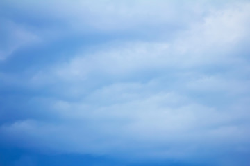 blue sky and big white clouds