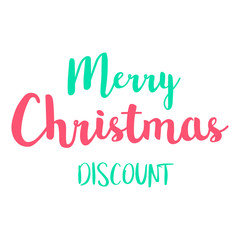 Merry chirstmas discount Sign Text  Vector Typography Calligraphy font