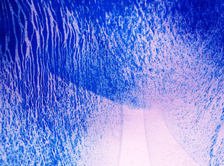 Blue water flowing natural abstract background with texture.