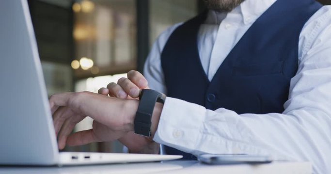 Young professional man in a cafe