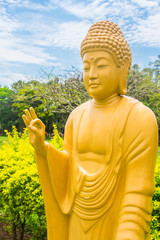 Buddha statue at Chen Tien Buddhist Temple in Foz do Iguacu, Parana - Brazil