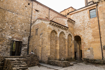 Fototapeta na wymiar Oviedo, Spain. The Camara Santa (Holy Chamber), resting place of the Santo Sudario (Holy Shroud)