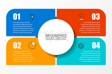 Infographic design template. Creative concept with 4 steps