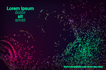 Multicolored confetti dots