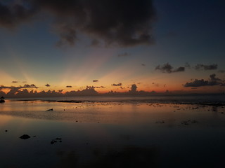 Sonnenuntergang auf den Malediven