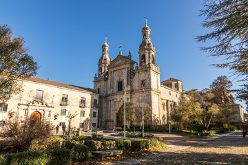Fototapeta na wymiar Castromonte, Spain. The Roman Catholic monastery of La Santa Espina (Holy Thorn)