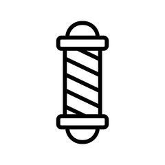 Symbol of barbershops icon vector. A thin line sign. Isolated contour symbol illustration