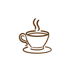 eacup icon. hand-drawn style vector illustration.