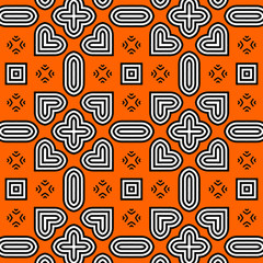 Abstract background texture in geometric ornamental style