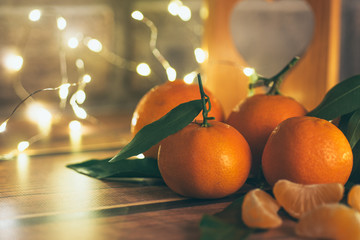 Citrus fruits on the table
