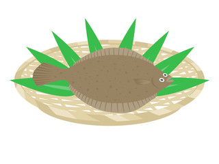カレイのイラスト