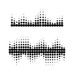 Sound waves vector illustration