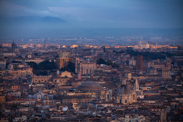 High angle view of Rome, Italy