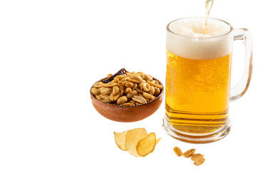 Mexican snacks in white background