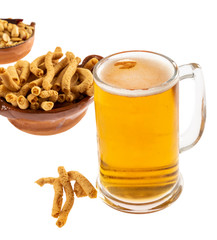 Mexican snacks in white background