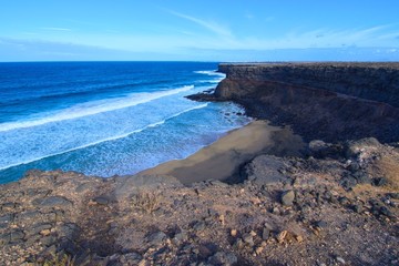 aerial view of volcano