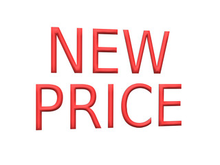 New price text 