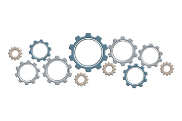 gears isolated on white background